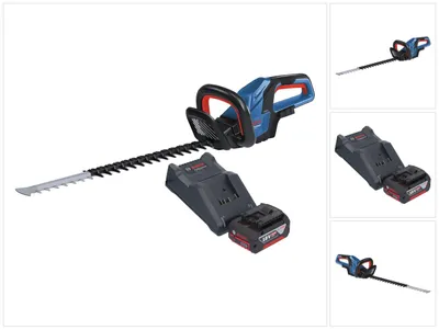 Image de Bosch GHE 18V-60 Professional Taille-haies sans fil 18 V 60 cm Brushless + 1x batterie 4,0 Ah + chargeur