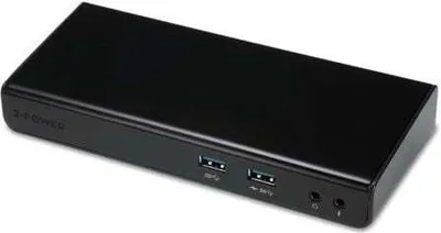 Obrázok produktu pre 2-Power DOC0101A, Dokovanie, 3,5 mm, USB Typ-A, USB typ B, 10,100,1000 Mbit/s, Čierna, 5 Gbit/s
