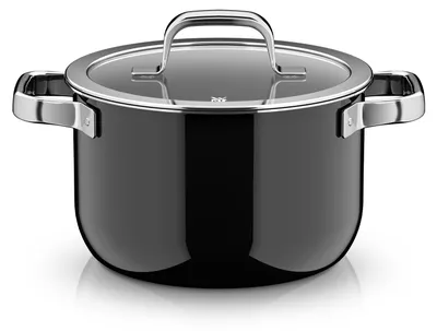 Produktbild von WMF Fusiontec Mineral Pro, Kochtopf mit Deckel, 20 cm, Black 3201114027 4000530759139