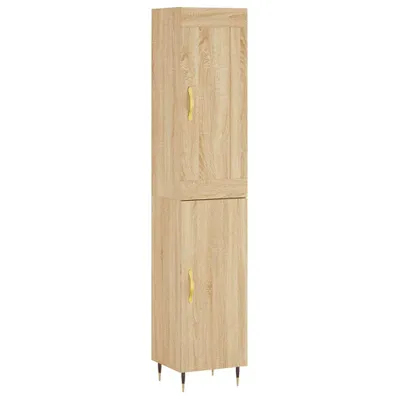 Produktbild von Highboard Sonoma-Eiche 34,5x34x180 cm Holzwerkstoff