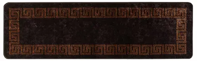 Image de vidaXL Tapis de couloir MARSA Noir 50 x 150 cm Polyester et PVC