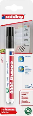 Zdjęcie produktu dla edding 3000 marker permanentny czarny (opakowanie blister 1 szt.)