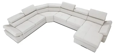 Immagine prodotto di Divano zona giorno XXL divano imbottito design set angolare divani 100% PELLE ITALIA