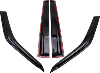 Imagen del producto de Juego de 4 viseras para ventanas – Plástico – – Montaje exterior – Para Mitsubishi Pajero 2000-2019