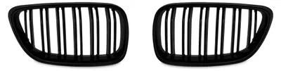Kühlergrill DOPPELRIPPE Schwarz Glanz für BMW F22 / F23 2er ab 2013 – Produktansicht