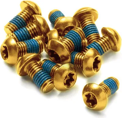 Produktbild von Reverse Components Scheibenbremsschrauben 12 Einheiten Golden M5 x 10 mm Golden M5 x 10 mm