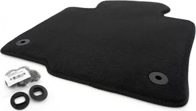 Produktbild von Fahrermatte Fußmatte Passend für VW Passat B6 B7 3C CC Velours Automatte schwarz vorne links