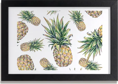 Produktbild von Bild 30x20 MDF-Rahmen, Wandkunst Ananas