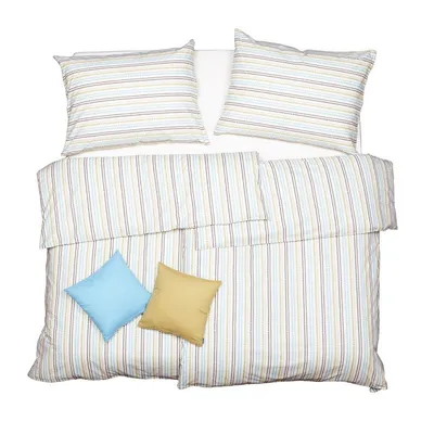 Obrázek produktu pro SCANquilt povlečení KLASIK korále tyrkysovohnědá 100% bavlna 140 x 200/70 x 90 cm