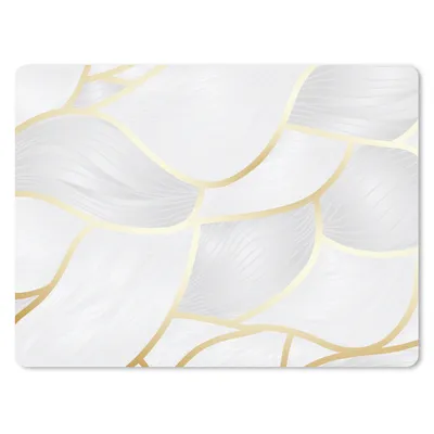 Produktbild von MuchoWow® Mauspad Mousepad Abstraktes Muster mit goldenen Linien 40x30 cm - Mousepads - Maus Mat - Pad - Mausunterlage - Anti Rutsch