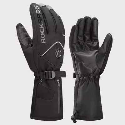 Obrázok produktu pre ROCKBROS vyhrievané motocyklové rukavice s batériou 4000 mAh, veľkosť XL