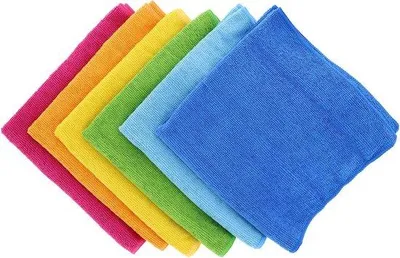 Produktbild von Famanu Mikrofasertücher 6 Stück – Extra große, multifunktionale Reinigungstücher – Streifenfrei, superabsorbierend und waschbar