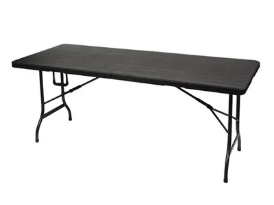 Image de Table Pliante - Imitation Bois - 180 X 75 X 74 Cm