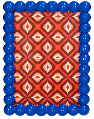 Productafbeelding van Fotolijst met parels van polyresin – blauw