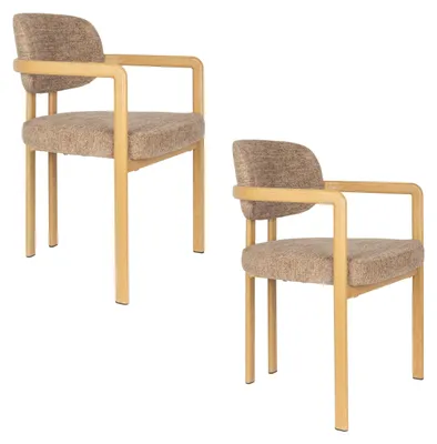 Productafbeelding van Eetkamerstoelen met armleuning - Set van 2