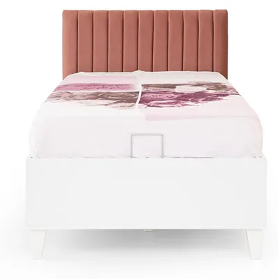 Produktbild von Polster Rosa Kinderbett Holzbett Ausziehbares Funktionsbett Einzelbett