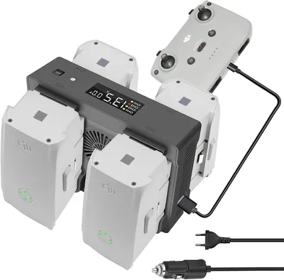 Productafbeelding van 5-in-1 Accu-wandlader en Autolader voor Mavic Air 2 en Air 2S Drones