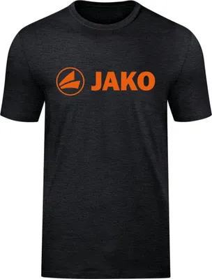 Produktbild von JAKO Unisex T-Shirt Promo, Farbe:schwarz meliert/neonorange, Größe:S