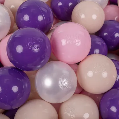 Produktbild von KiddyMoon Spielzeugbälle Trockenpool 100 Stück 7cm Pastellfarben