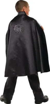 Zdjęcie produktu dla Peleryna Black Panther dla dzieci czarna - jeden rozmiar