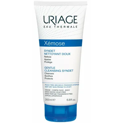 Produktbild von Uriage Xémose Gentle Cleansing Syndet beruhigende Emulsion für trockene und atopische Haut 200 ml