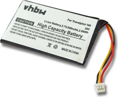 Produktbild von vhbw Akku Ersatz für BLAUPUNKT 423450AJ1S1PMX für GPS Navigation Navi (800 mAh, 3,7 V, Li-Ion)