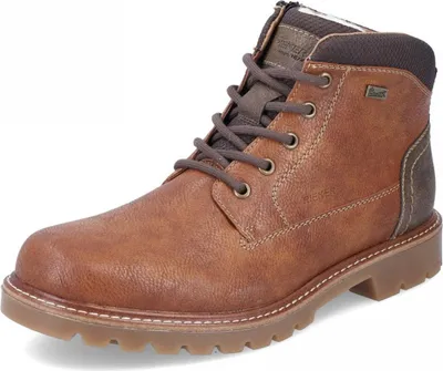 Produktbild von Rieker Herren Stiefelette Schnürung Warm gefüttert Reißverschluss 38810, Größe:42 EU, Farbe:Braun