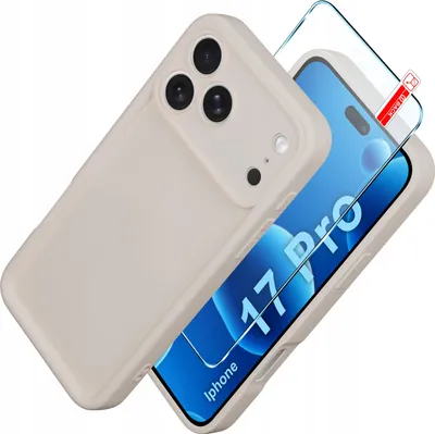 Produktbild von Etui für iPhone 17 Pro CASE Silikon MATT + GLAS 9H