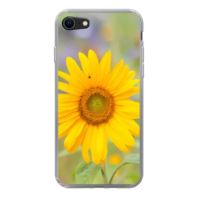 Produktbild von MuchoWow® Handyhülle Schutzhülle Hülle für iPhone 8 Blumen - Sonnenblume - Gelb Silikon Softcase Handy Hülle - Schutzhaube
