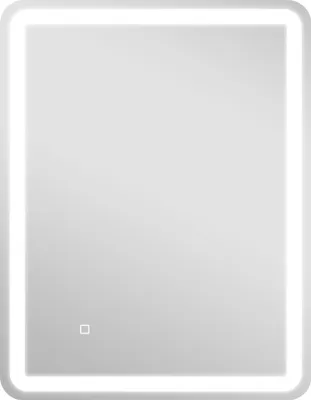 Produktbild von Badezimmerspiegel, beleuchtet, Touch-Steuerung, beschlagfrei, dimmbar, 3 Lichtfarben, 60 x 80, Silber