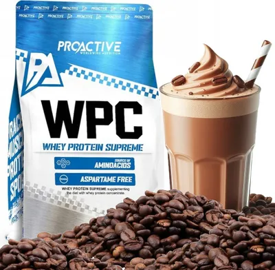Produktbild von ProActive Molkenproteinkonzentrat proteinpulver Eiweißpulver WPC protein 700g Eiweißpulver geschmack: Kaffee