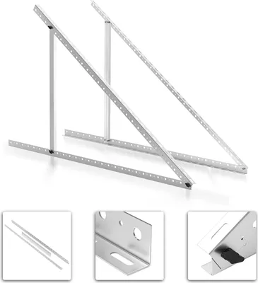 Produktbild von Jopassy 41" Solarpanel Halterung Solarmodulhalterung Solarhalterung Befestigung für Boote, Wohnmobile Verstellbar 1040mm