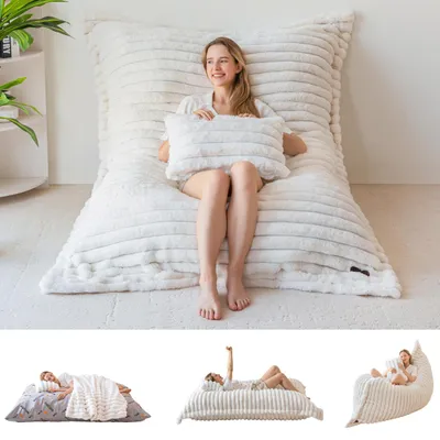 Immagine prodotto di Pouf gigante per adulti e bambini, con imbottitura morbida e soffice