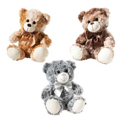 Produktbild von HEUNEC 134577 - Plüsch Bär 25cm 3-fach sortiert