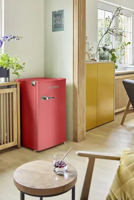 Produktbild von Kühlschrank Kältefach freistehend Retro Rico 83 cm 92 Liter Rot Respekta