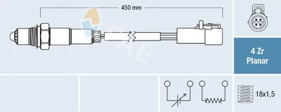 Produktbild von FAE Lambdasonde für FORD FOCUS III Turnier 77447