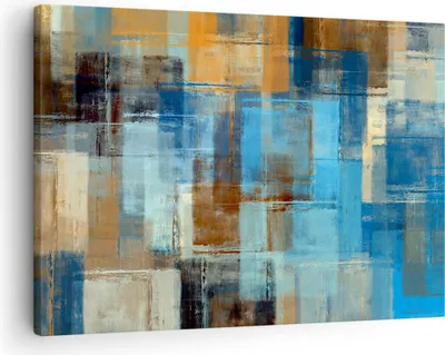 Produktbild von Bild auf Leinwand - Leinwandbild - Abstraktion modern - 70x50cm - Wand Bild - Wanddeko - Wandbilder - Leinwanddruck - Bilder - Kunstdruck - Wanddekoration - Leinwand bilder - Wandkunst - AA70x50-3418
