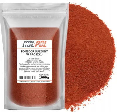 Zdjęcie produktu dla PROSZEK POMIDOROWY 1kg Pomidory mielone naturalne w proszku jakość Kol-Pol