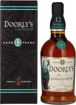 Obrázek produktu pro Doorly's 12 letý rum z Barbadosu, 43 %, objem 0,70 litru.