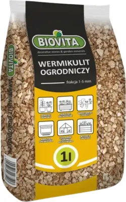 A bag of BIOVITA Vermiculit gardening material.