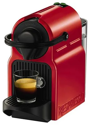 Produktbild von Krups Nespresso Inissia Rouge YY1531FD, Pad-Kaffeemaschine, 0,7 l, Kaffeekapsel, 1200 W, Schwarz, Rot