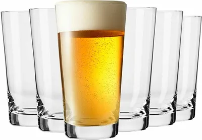 Produktbild von KROSNO Pure Weizen Biergläser, 6er-Set, 530 ml