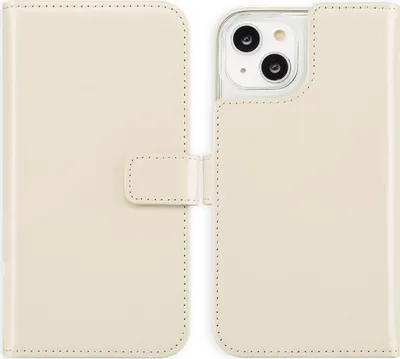 Produktbild von Selencia Echtleder Klapphülle iPhone 14 - Greige