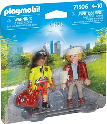 Produktbild von PLAYMOBIL Duopacks Sanitäter mit Patient 71506