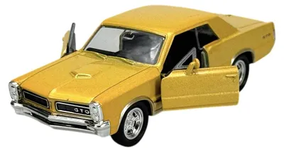 Produktbild von Welly 1965 Pontiac GTO Oldtimer Modellauto Metall Gold