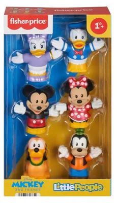 Produktbild von Fisher-Price Little People Disney Micky Maus & seine Freunde, 6-teiliges Figurenset für Kleinkinder und Kinder, 1,5 Jahr(e), Mehrfarbig, Kunststoff
