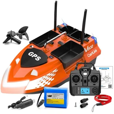 Immagine prodotto di Barca Plantat, Nadit si Momit iUni V802 PRO, GPS, 18000mAh, 4 cuve, 3kg, 500m, 15km/h