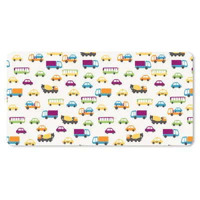 Produktbild von MuchoWow® Schreibtischunterlage Auto - Muster - Fahrzeuge 80x40 cm - XXL Mauspad - Gaming Mauspad