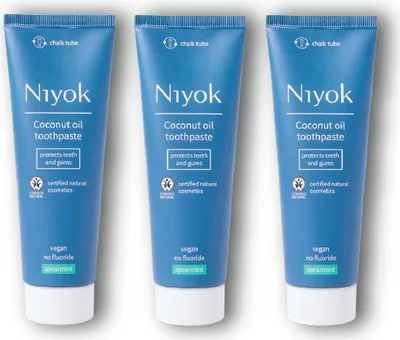 Produktbild von Kokosöl Zahnpasta | Niyok | Spearmint – 75 ml