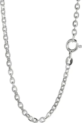 Produktbild von Halskette 55cm Ankerkette flach 925 Silber Collier 2,4 breite Silberkette Damen